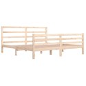 Rama łóżka, lite drewno sosnowe, 200 x 200 cm