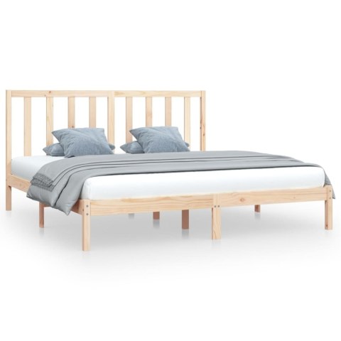 Rama łóżka, lite drewno sosnowe, 200x200 cm