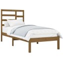 Rama łóżka, miodowy brąz, lite drewno, 100 x 200 cm
