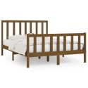 Rama łóżka, brąz, lite drewno, 150x200 cm, King Size