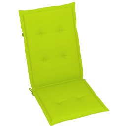 Poduszki na krzesła ogrodowe, 6 szt., jasnozielone, 120x50x3 cm