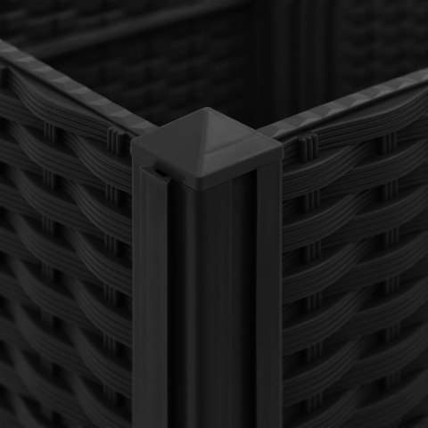 Donica do podniesionej rabaty, 160x40x38 cm, polipropylen