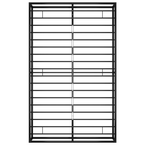 Rama łóżka, czarna, metalowa, 120 x 200 cm