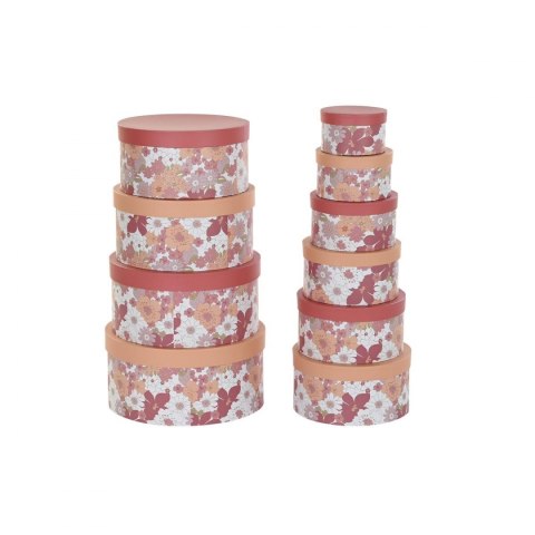 Zestaw pudełek do łączenia w organizer DKD Home Decor Kvety Paski Fuksja Biały Brzoskwinia Karton (37,5 x 37,5 x 18 cm) Zestaw pudełek do łączenia w organizer DKD Home Decor Kvety Paski Fuksja Biały Brzoskwinia Karton (37,5 x 37,5 x 18 cm)