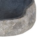 Umywalka z kamienia rzecznego, owalna, 30-37 cm