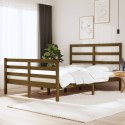 Rama łóżka, miodowy brąz, lite drewno sosnowe, 120x190 cm