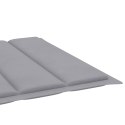 Poduszka na leżak, szara, 200x60x3 cm, tkanina