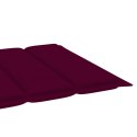 Poduszka na leżak, winna czerwień, 200x50x3 cm, tkanina
