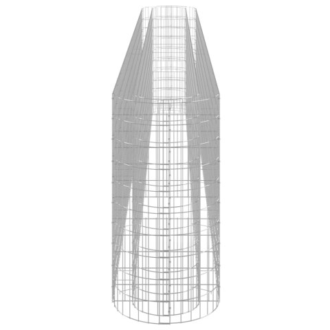 Podwyższona donica gabionowa galwanizowane żelazo 470x50x100 cm
