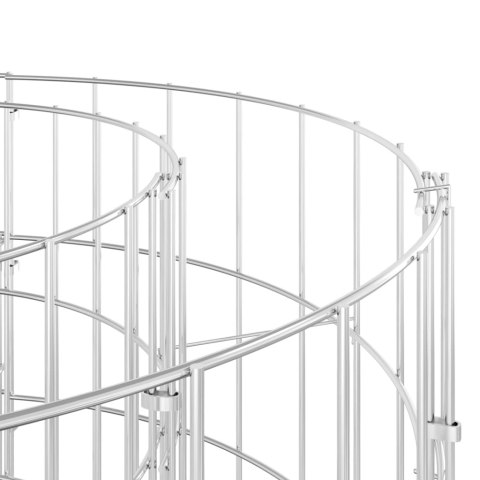 Podwyższona donica gabionowa galwanizowane żelazo 610x50x100 cm
