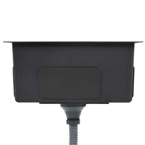 Ręcznie robiony zlew kuchenny z sitkiem, stal nierdzewna