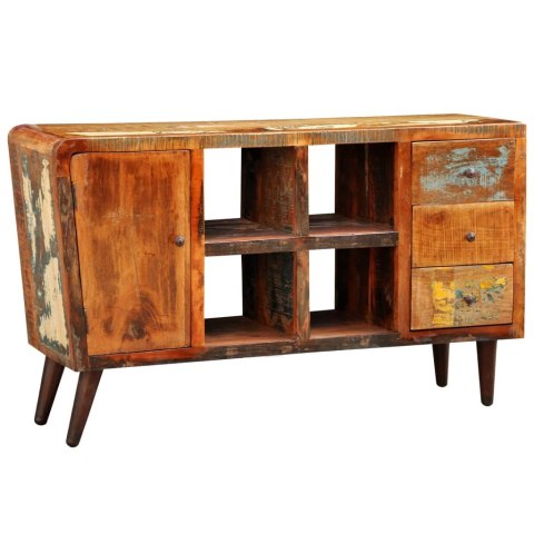 Szafka z drewna odzyskanego, 1 drzwi, 4 półki i 3 szuflady