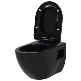 Toaleta wisząca, ceramiczna, czarna