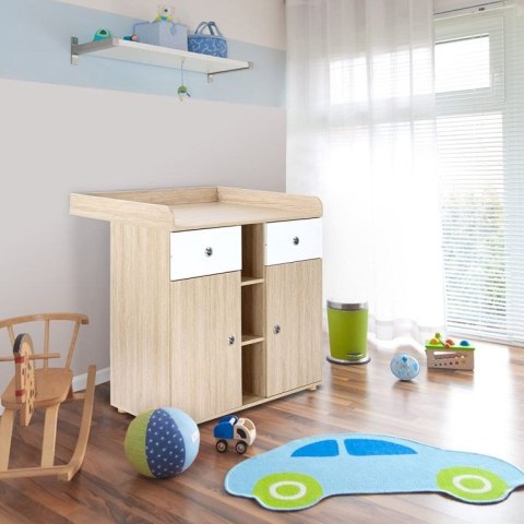 Stolik do przewijania dąb 92 cm Stolik do przewijania dąb 92 cm