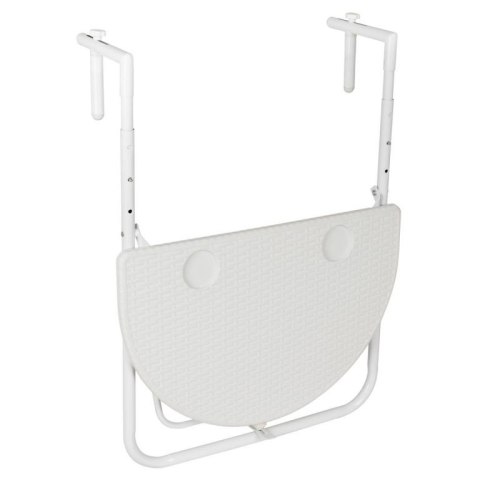 Wiszący rattanowy składany stół - biały