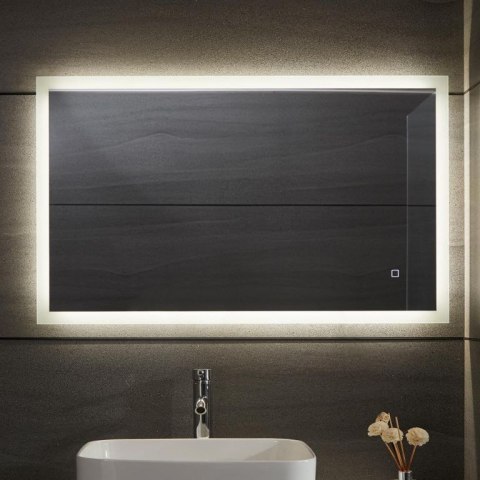 Aquamarin Lustro łazienkowe z oświetleniem LED 20W, 50x70cm Aquamarin Lustro łazienkowe z oświetleniem LED 20W, 50x70cm