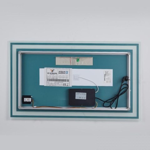 Aquamarin Lustro łazienkowe z oświetleniem LED, 80 x 60 cm Aquamarin Lustro łazienkowe z oświetleniem LED, 80 x 60 cm