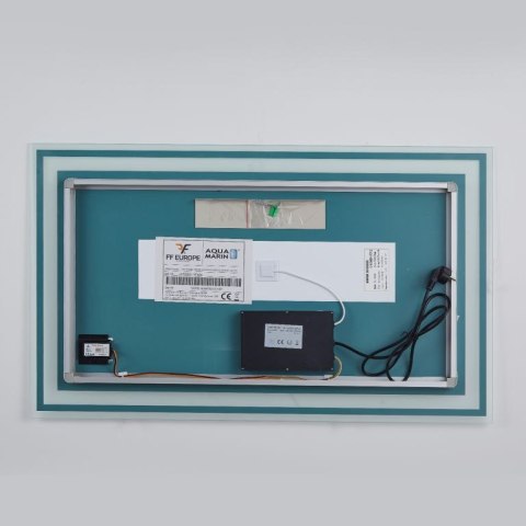 Aquamarin Lustro łazienkowe z oświetleniem LED, 80 x 60 cm Aquamarin Lustro łazienkowe z oświetleniem LED, 80 x 60 cm