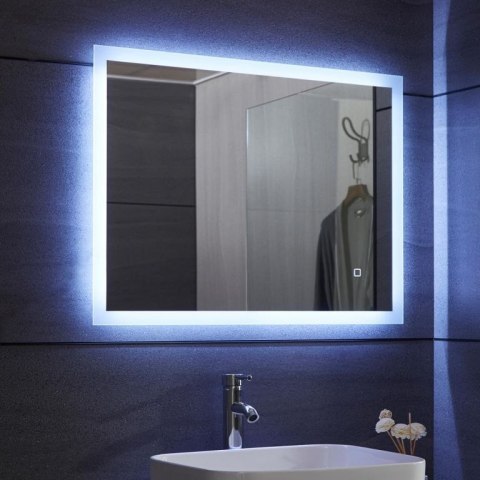 Aquamarin Lustro łazienkowe z oświetleniem LED, 100 x 60 cm Aquamarin Lustro łazienkowe z oświetleniem LED, 100 x 60 cm