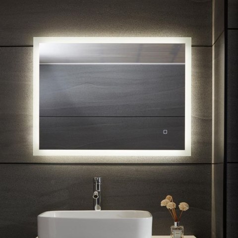 Aquamarin Lustro łazienkowe z oświetleniem LED, 100 x 60 cm Aquamarin Lustro łazienkowe z oświetleniem LED, 100 x 60 cm