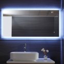 Aquamarin Lustro łazienkowe z oświetleniem LED 35W, 120x60cm