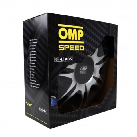 Kołpaki OMP Ghost Speed Czarny Srebrzysty 13" (4 uds) Kołpaki OMP Ghost Speed Czarny Srebrzysty 13" (4 uds)