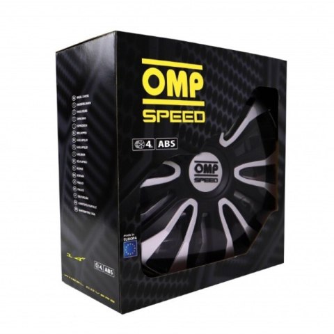 Kołpaki OMP Magnum Speed Czarny Srebrzysty 14" (4 uds) Kołpaki OMP Magnum Speed Czarny Srebrzysty 14" (4 uds)