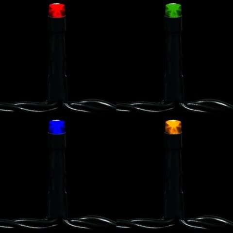 VOLTRONIC Świąteczny łańcuch 60 m, 600 LED, kolorowy, pilot