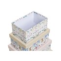Zestaw pudełek do łączenia w organizer DKD Home Decor zwierzęta Kvety Karton (43,5 x 33,5 x 15,5 cm)