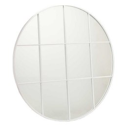 Lustro ścienne Okrągły Metal Biały (100 x 2,5 x 100 cm)