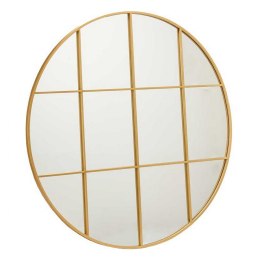 Lustro ścienne Okrągły Złoty Metal (100 x 2,5 x 100 cm)