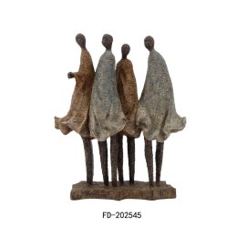Figurka Dekoracyjna DKD Home Decor Afrykanka Żywica Wielokolorowy (33,5 x 14,5 x 41 cm)