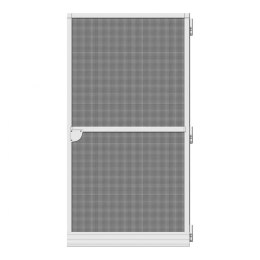 Moskitiera Schellenberg Drzwi Włókno szklane Aluminium Biały (100 x 210 cm)
