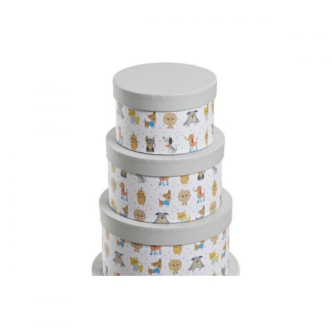 Uniwersalne pudełko DKD Home Decor Biały Dziecięcy Wielokolorowy Kvety Karton (37,5 x 37,5 x 18 cm) Uniwersalne pudełko DKD Home Decor Biały Dziecięcy Wielokolorowy Kvety Karton (37,5 x 37,5 x 18 cm)