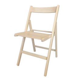 Składanego Krzesła Beżowy drewno bukowe (79 x 42,5 x 47,5 cm)