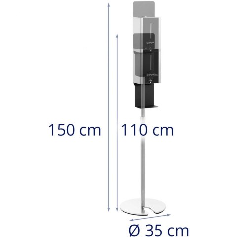 Stacja dezynfekująca bezdotykowa automatyczna 100-140 cm 1 l Stacja dezynfekująca bezdotykowa automatyczna 100-140 cm 1 l