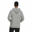 Bluza z kapturem Męska Adidas Essentials Mélange Embroidered Jasnoszary - L