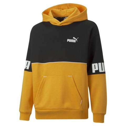 Bluza z kapturem Męska Puma Power Colorblock Czarny Żółty - 3-4 lata