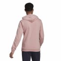 Bluza z kapturem Męska Adidas Essentials Wonder Mauve 3 Stripes Różowy - XL