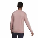 Bluza bez kaptura Męska Adidas Essentials French Terry 3 Stripes Różowy - L