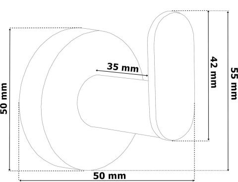 Wieszak loft MOKOS czarny