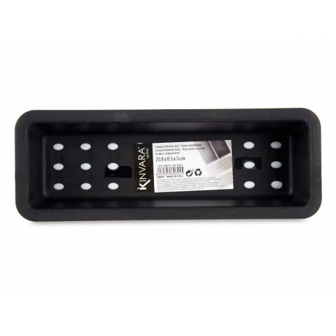 Organizer na Sztućce Kinvara CN18819 Biały Czarny Guma naturalna polipropylen 8,5 x 5 x 24 cm (36 Sztuk) Organizer na Sztućce Kinvara CN18819 Biały Czarny Guma naturalna polipropylen 8,5 x 5 x 24 cm (36 Sztuk)