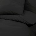 Zestaw pościeli, czarny, 135x200 cm, bawełna