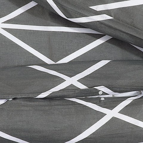 Zestaw pościeli, szary, 135x200 cm, bawełna