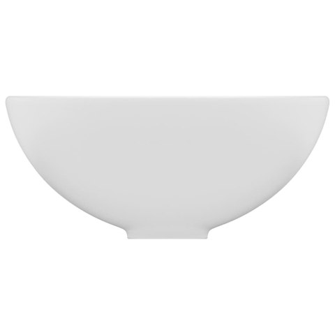 Okrągła umywalka łazienkowa, matowa biel, 32,5x14 cm, ceramika Okrągła umywalka łazienkowa, matowa biel, 32,5x14 cm, ceramika