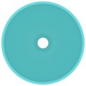 Okrągła umywalka łazienkowa, matowa jasnozielona, 32,5 x 14 cm