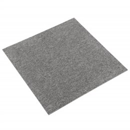 Podłogowe płytki dywanowe, 20 szt., 5 m², 50x50 cm, szare