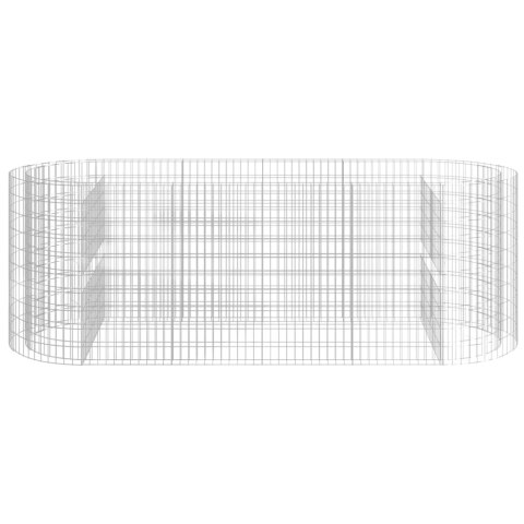 Podwyższona donica gabionowa galwanizowane żelazo 300x100x100cm