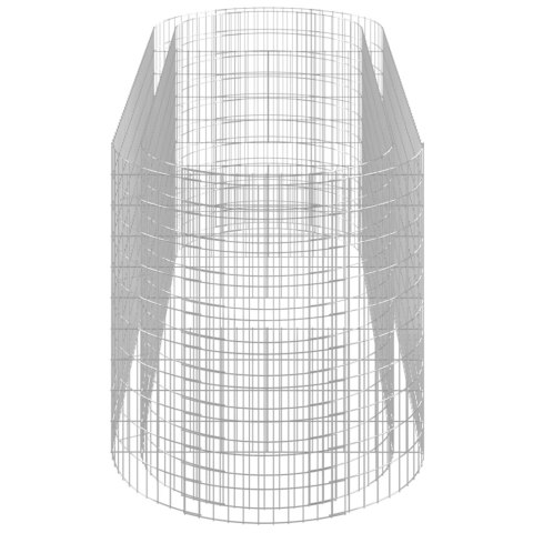 Podwyższona donica gabionowa galwanizowane żelazo 300x100x100cm