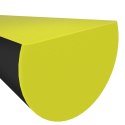 Ochraniacze na narożnik, 2 szt., żółto-czarne, 4x3x100 cm, PU